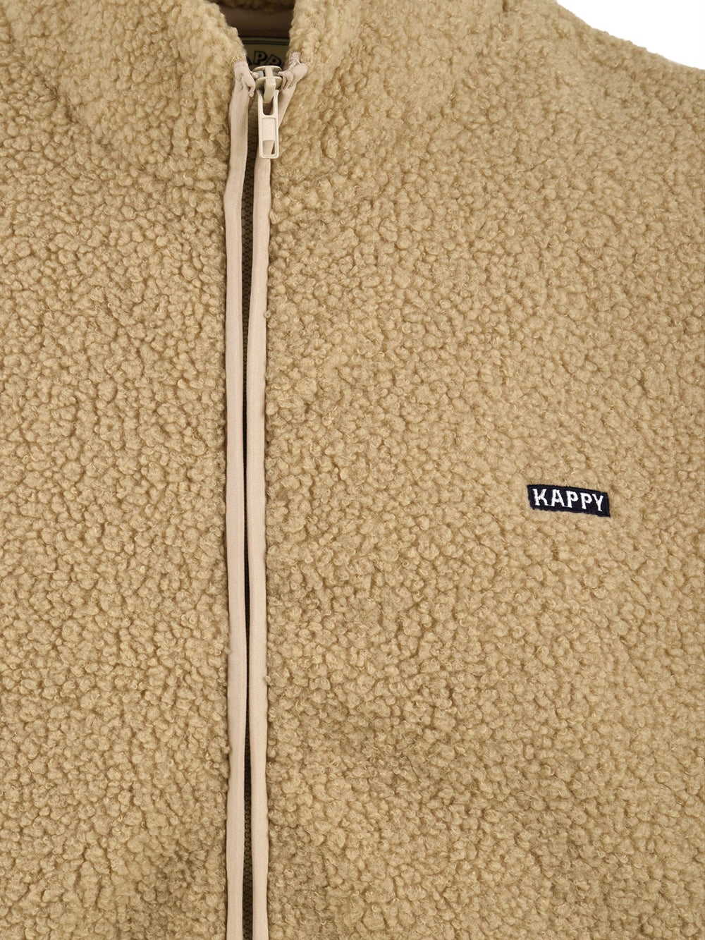Gilet Fleece Zipper KAPPY Unisex - Beige