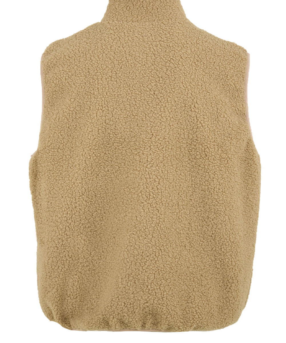 Gilet Fleece Zipper KAPPY Unisex - Beige