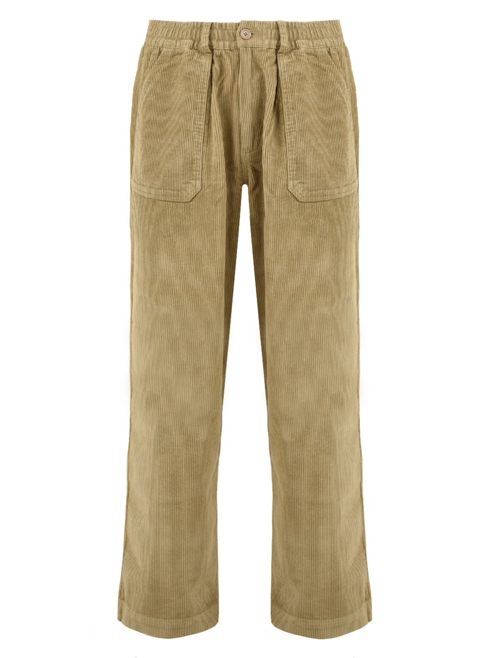 Pantalone One Tuck Fatigue Cordury KAPPY Unisex - Beige