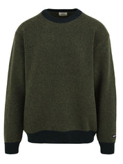 Maglione Ringer Round Wool KAPPY Unisex - Verde