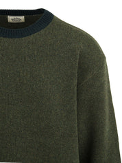 Maglione Ringer Round Wool KAPPY Unisex - Verde