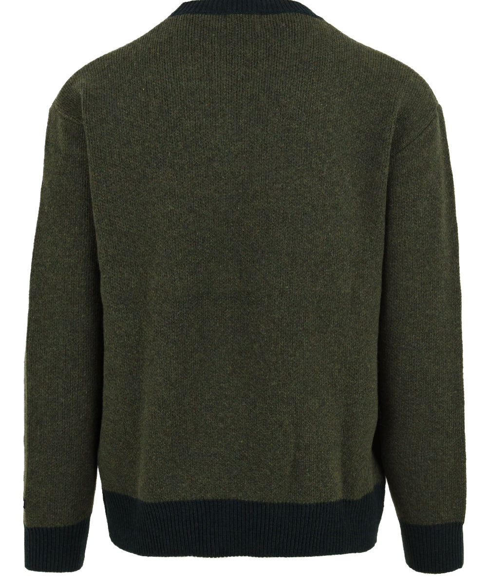 Maglione Ringer Round Wool KAPPY Unisex - Verde