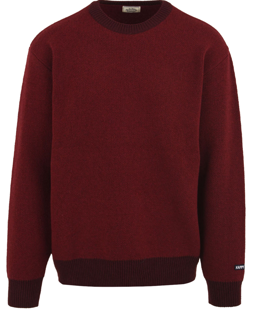 Maglione Ringer Round Wool KAPPY Unisex - Rosso