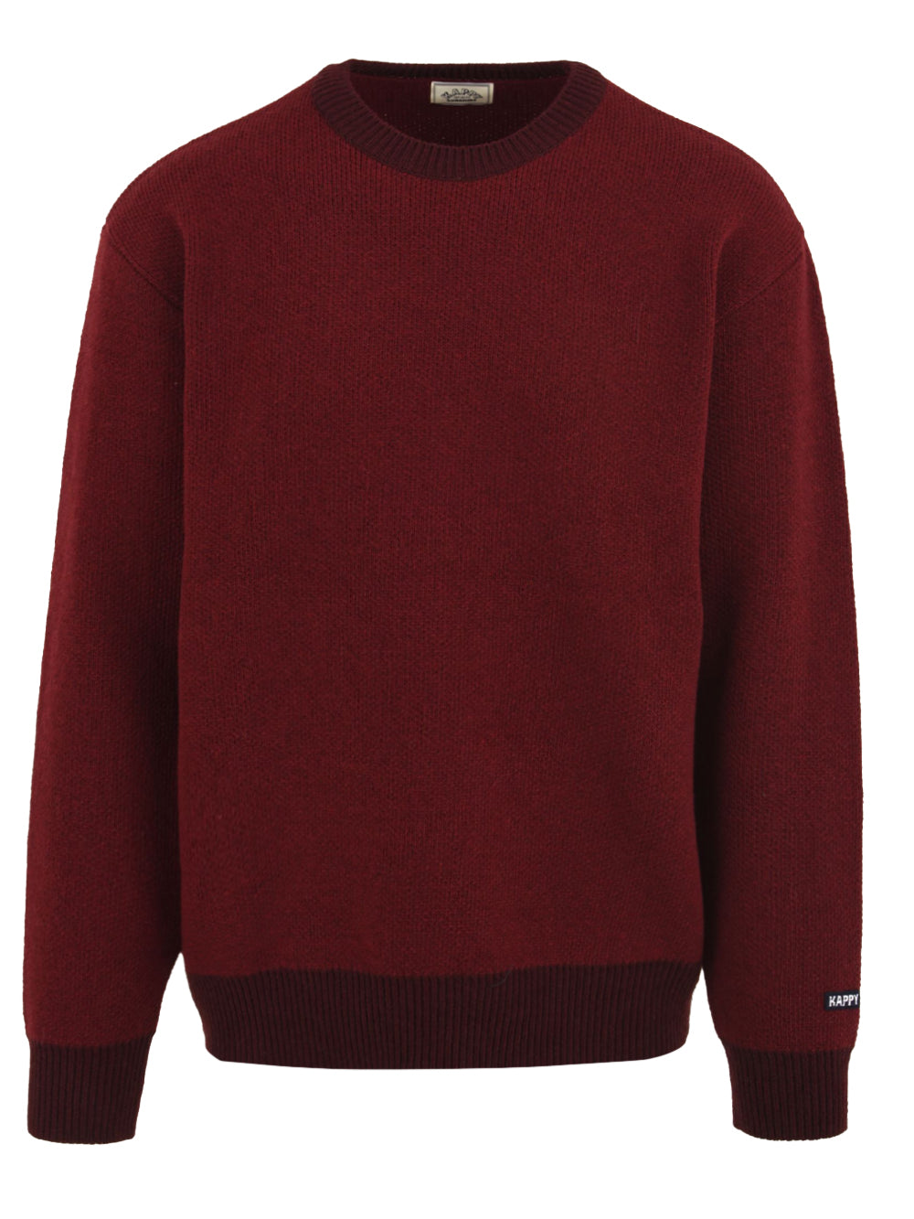 Maglione Ringer Round Wool KAPPY Unisex - Rosso