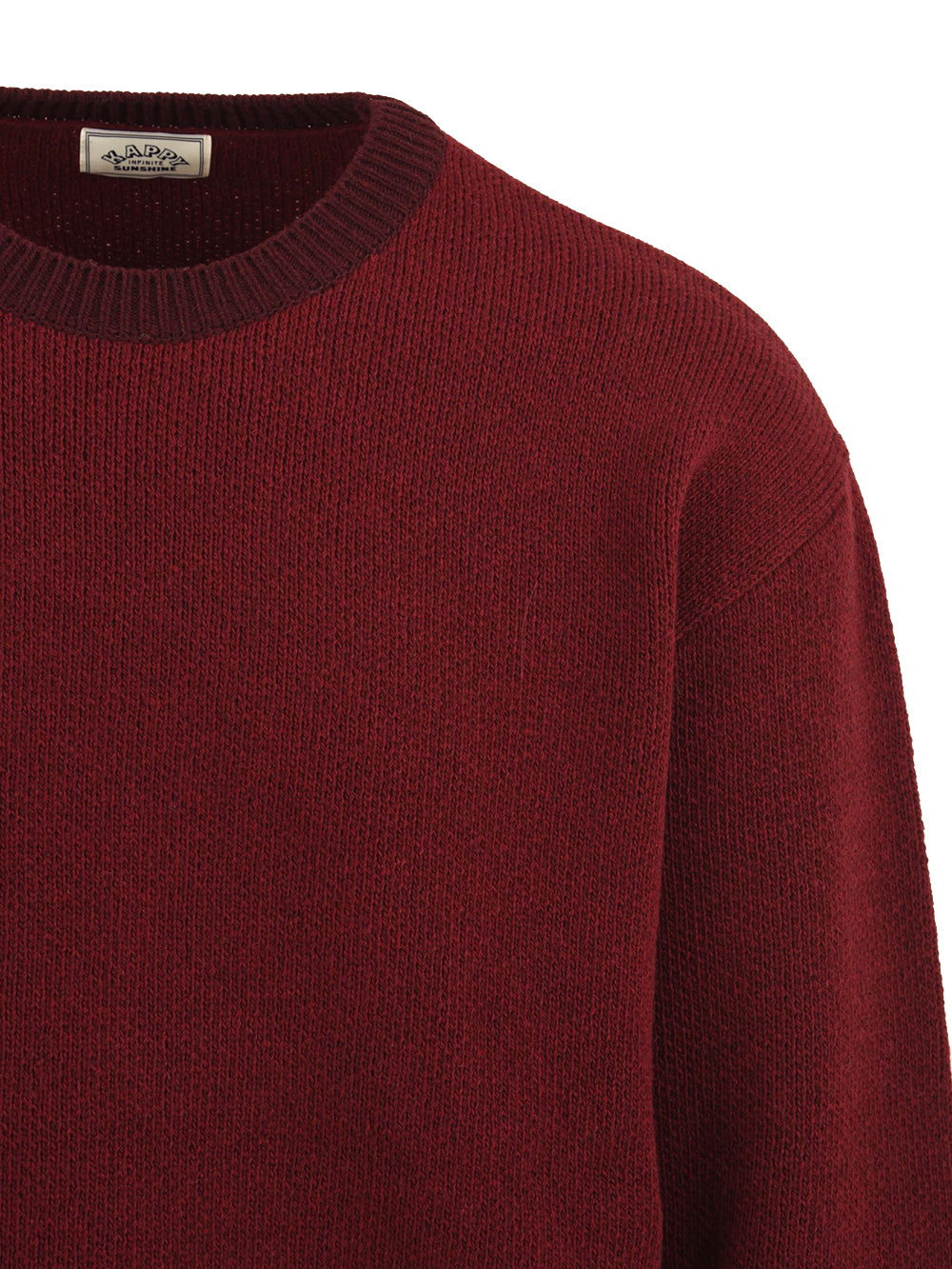 Maglione Ringer Round Wool KAPPY Unisex - Rosso