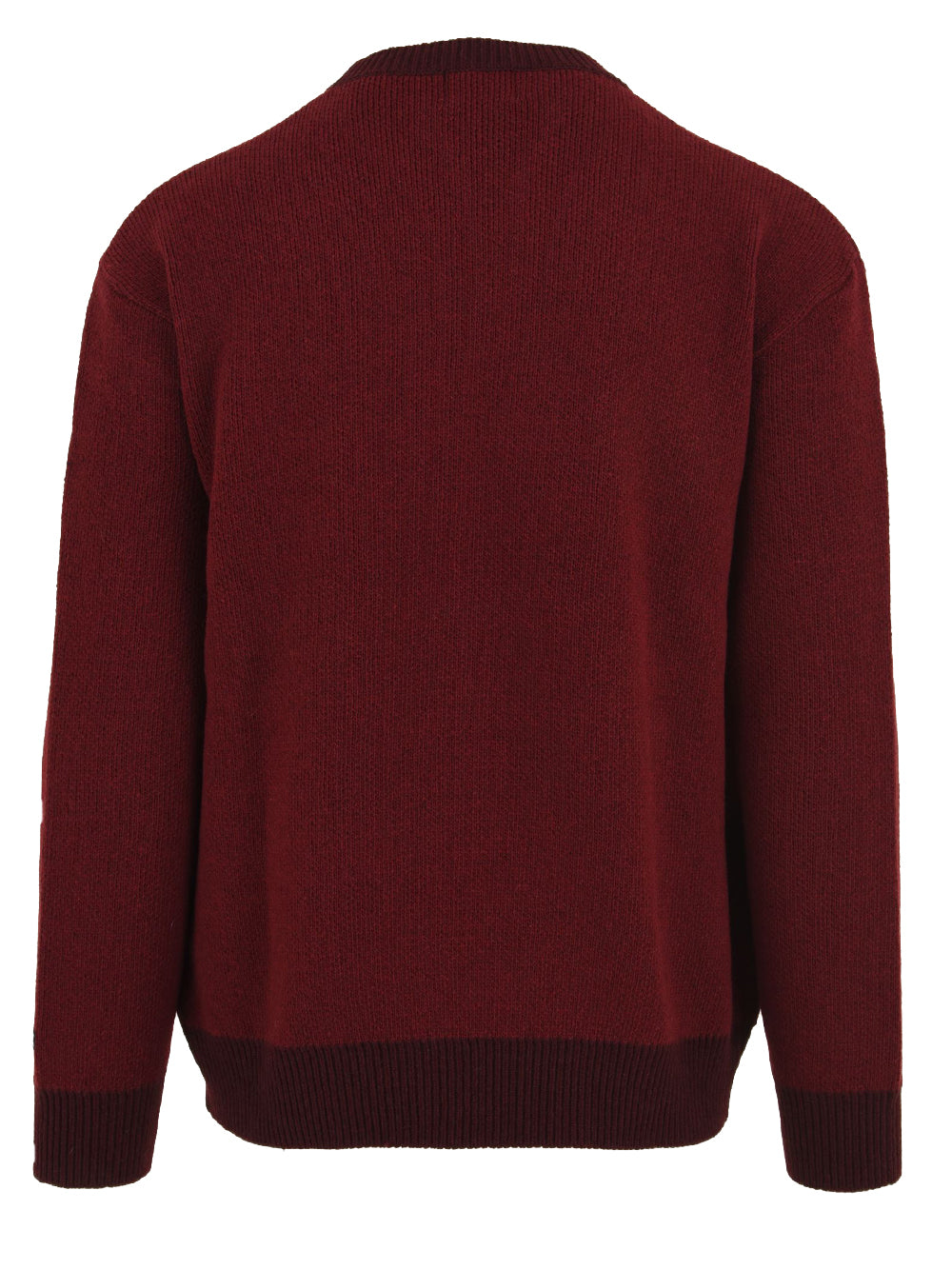 Maglione Ringer Round Wool KAPPY Unisex - Rosso
