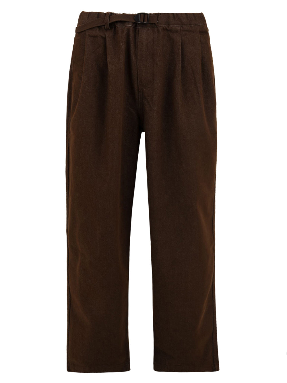 Pantalone Two Tuck Wide Denim KAPPY Unisex - Marrone