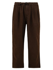 Pantalone Two Tuck Wide Denim KAPPY Unisex - Marrone