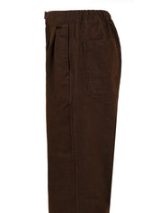 Pantalone Two Tuck Wide Denim KAPPY Unisex - Marrone