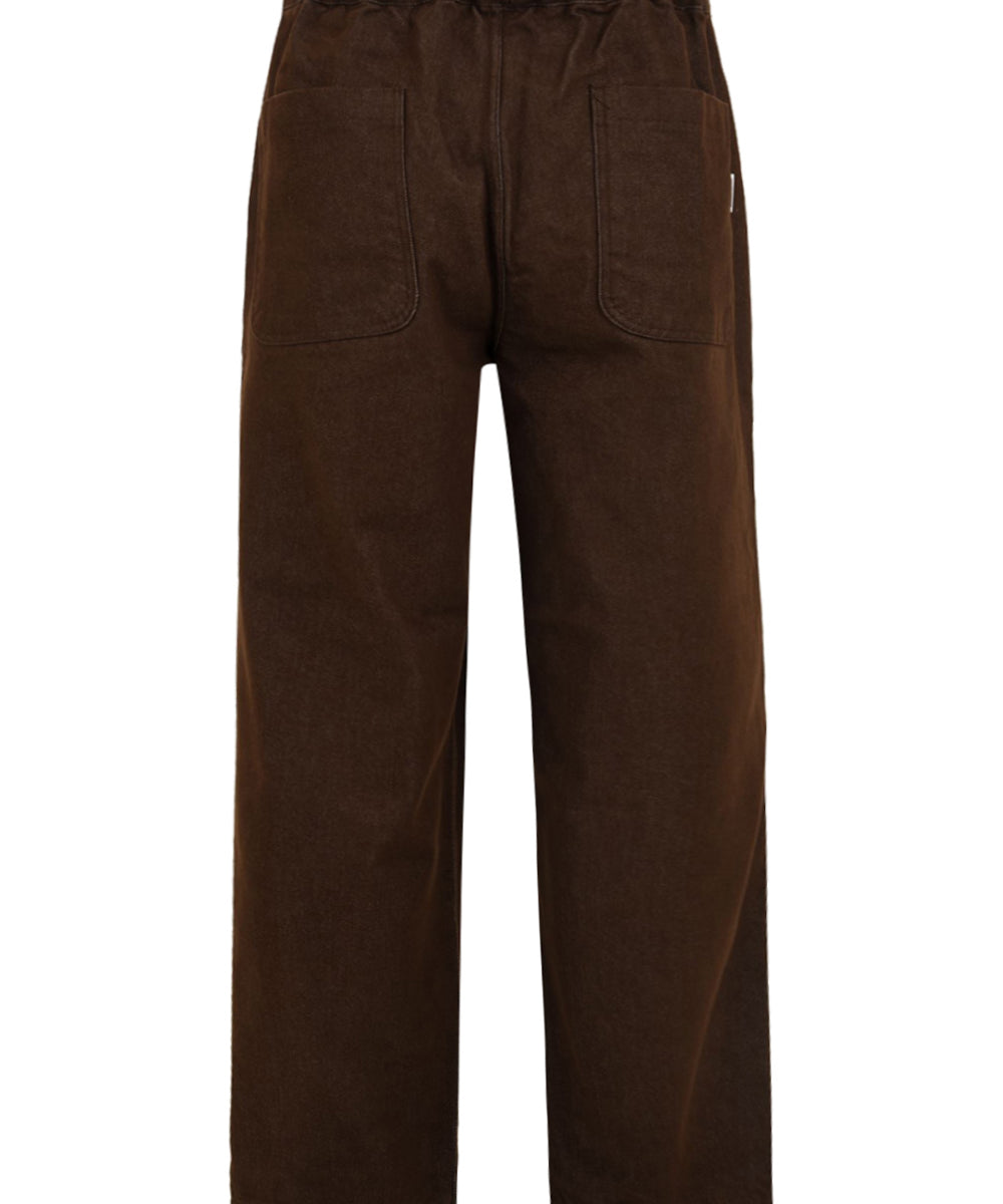 Pantalone Two Tuck Wide Denim KAPPY Unisex - Marrone