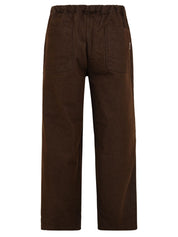 Pantalone Two Tuck Wide Denim KAPPY Unisex - Marrone