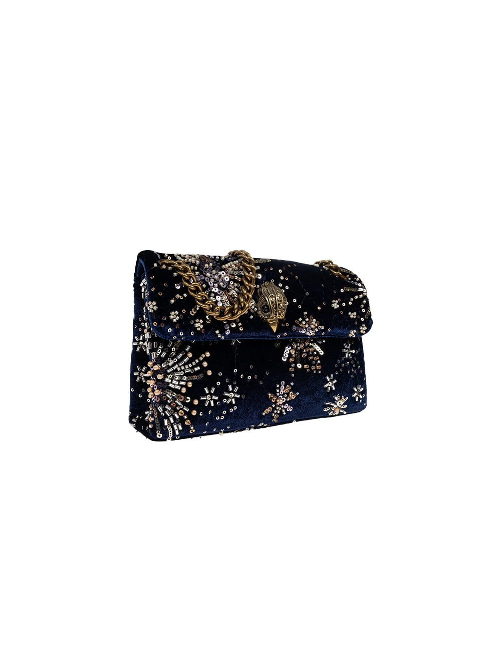 Borsa Velvet Mini Kensington KURT GEIGER Donna - Blue
