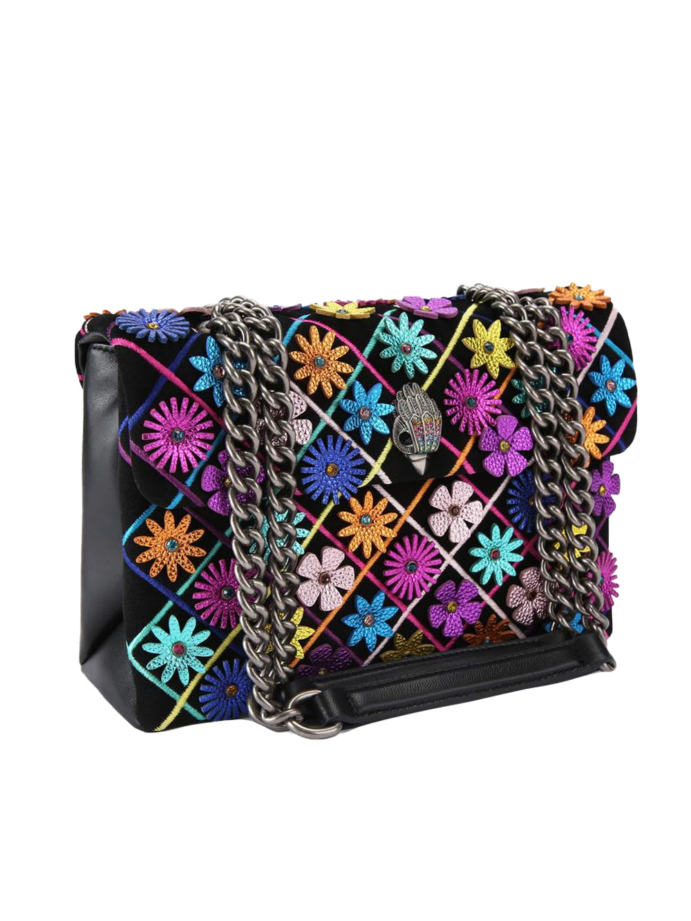Borsa Kensington Flowers KURT GEIGER Donna - Nero