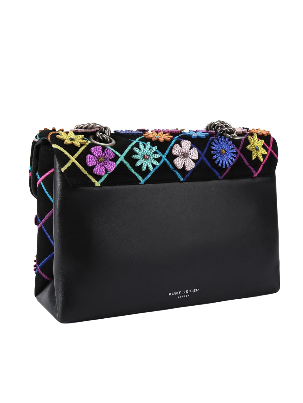 Borsa Kensington Flowers KURT GEIGER Donna - Nero