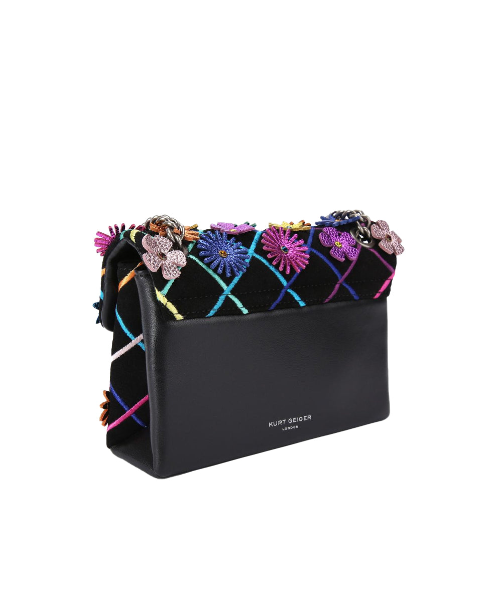 Borsa Mini Kensington Flowers KURT GEIGER Donna - Nero