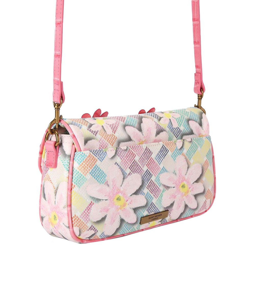 Borsa Camdem Flap Sh Flower KURT GEIGER Donna - Rosa