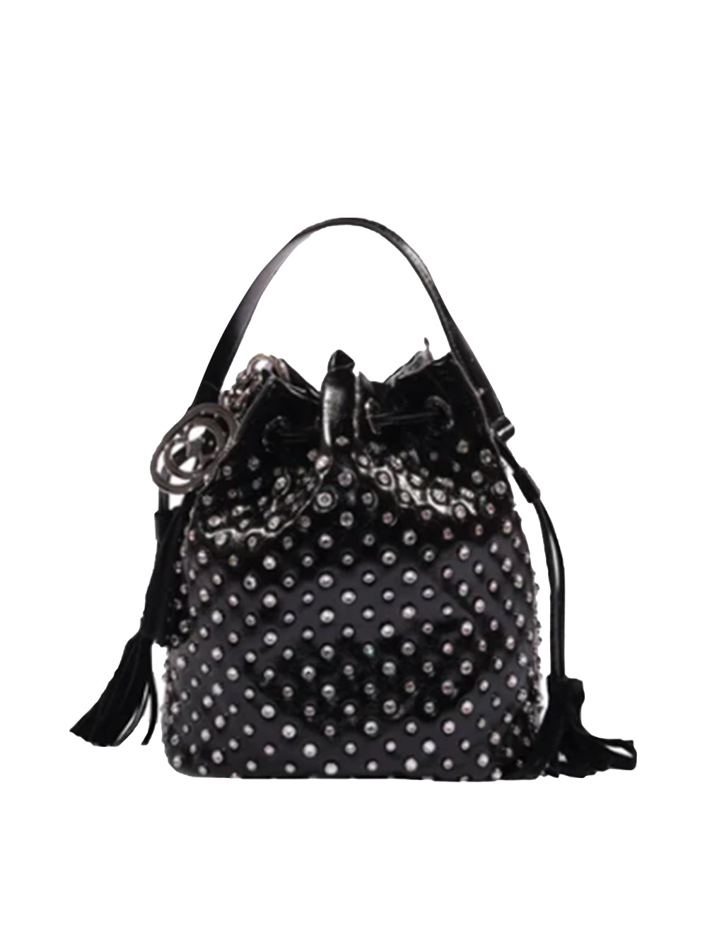Borsa Andromeda Shiny Bucket LA CARRIE Donna - Nero