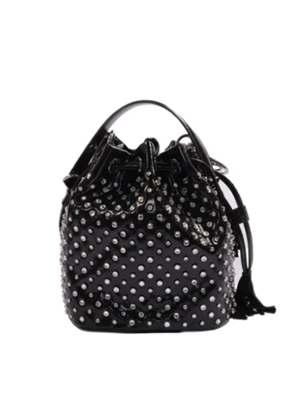 Borsa Andromeda Shiny Bucket LA CARRIE Donna - Nero