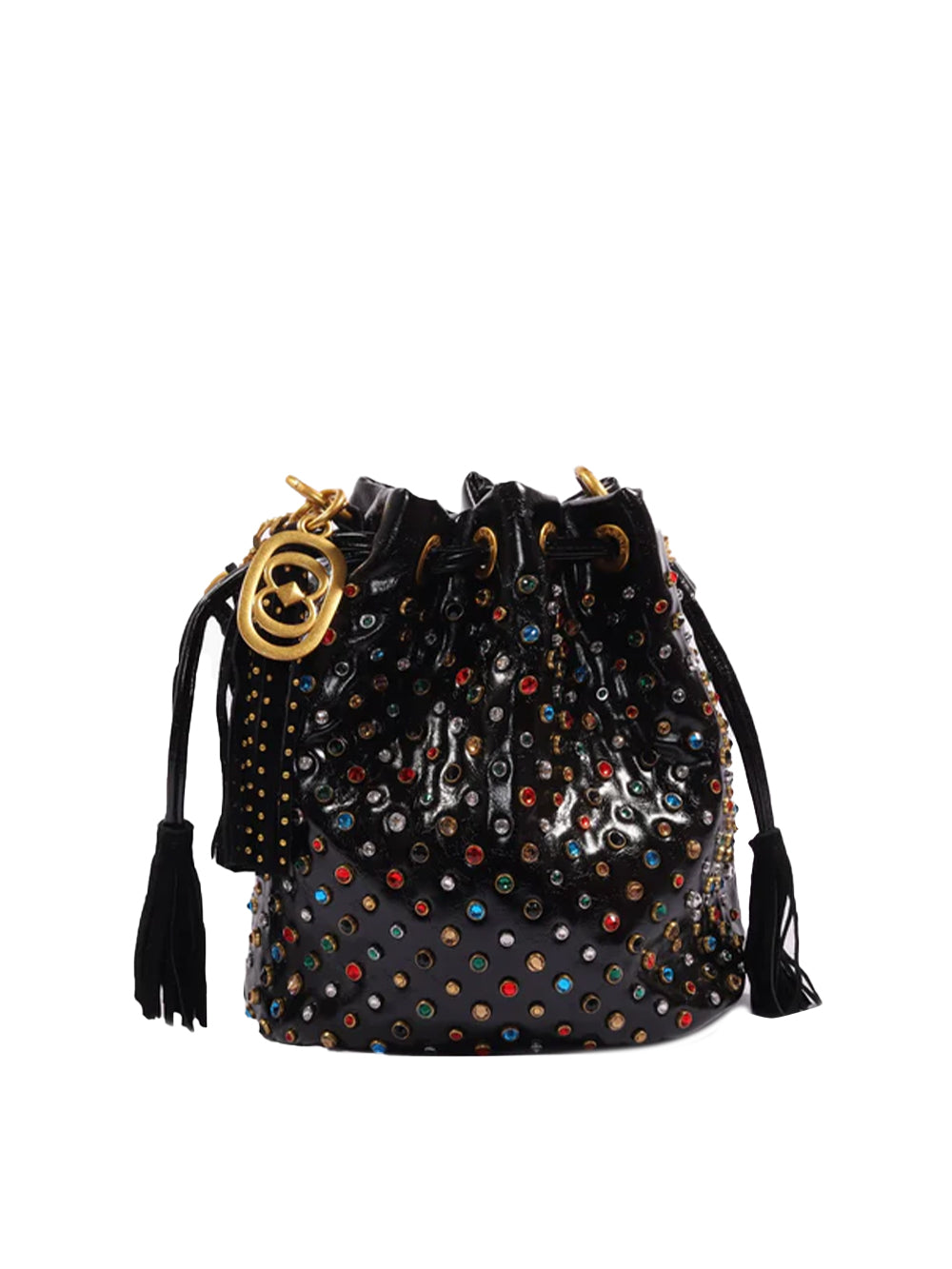 Borsa Andromeda Shiny Bucket LA CARRIE Donna - Nero