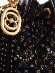 Borsa Andromeda Shiny Bucket LA CARRIE Donna - Nero