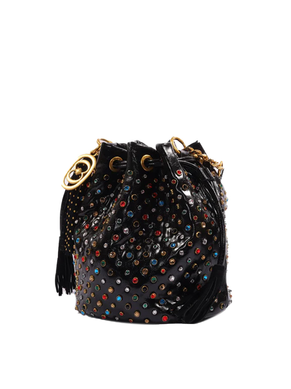 Borsa Andromeda Shiny Bucket LA CARRIE Donna - Nero