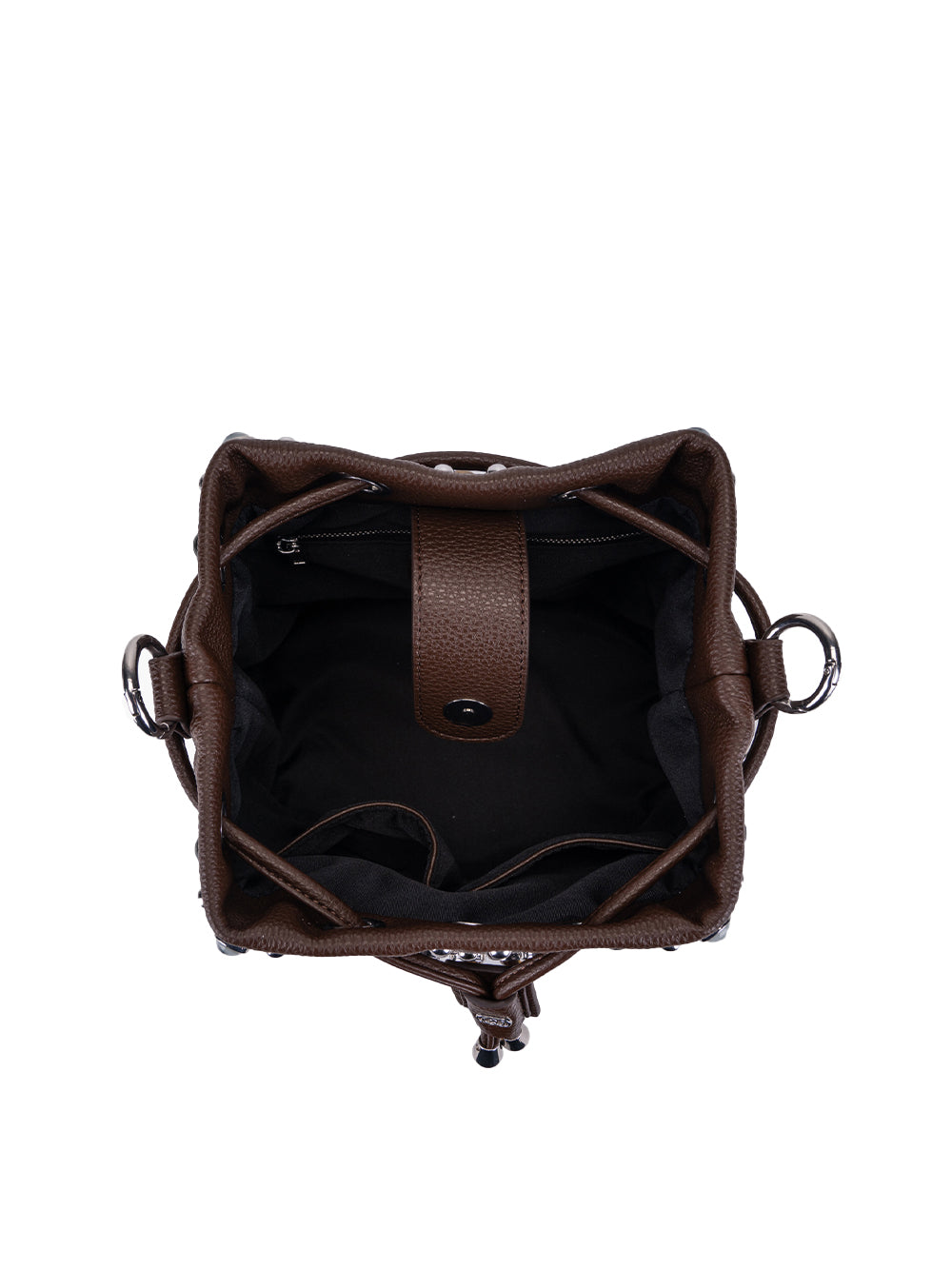 Borsa Andromeda Stones Bucket LA CARRIE Donna - Marrone