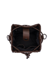 Borsa Andromeda Stones Bucket LA CARRIE Donna - Marrone