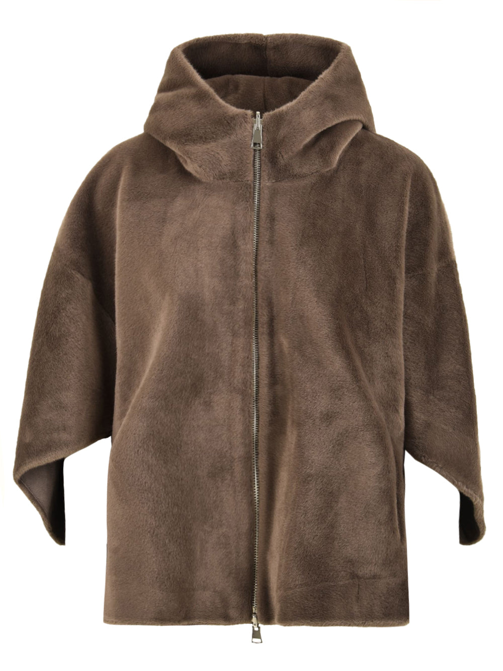 Giubbotto reversibile Cape Poly Mink LOU ANDREA Donna - Marrone