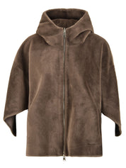 Giubbotto reversibile Cape Poly Mink LOU ANDREA Donna - Marrone