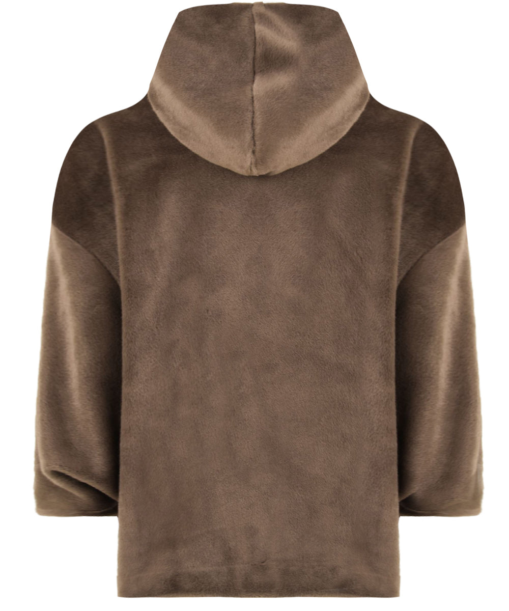 Giubbotto reversibile Cape Poly Mink LOU ANDREA Donna - Marrone