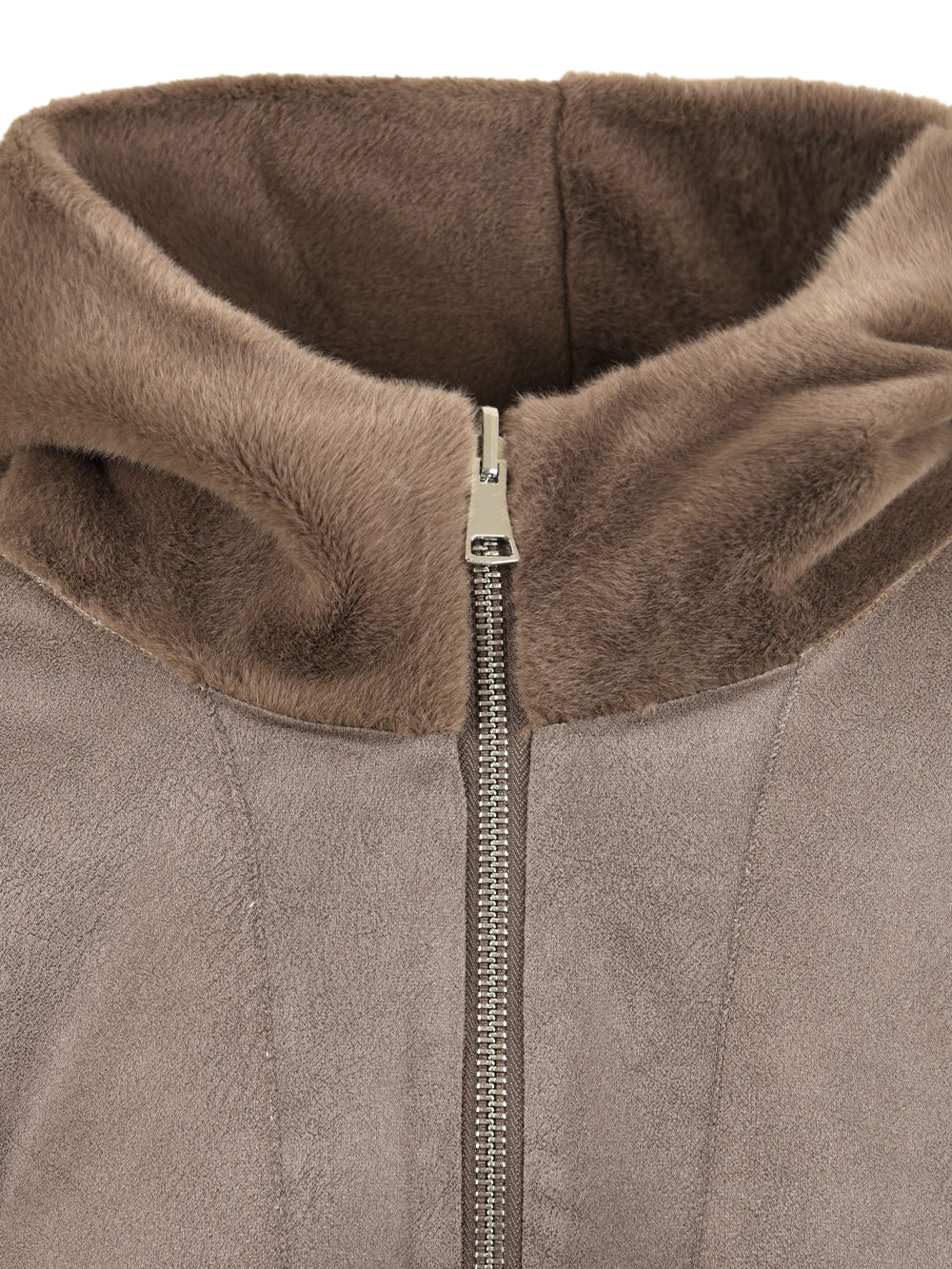 Giubbotto reversibile Cape Poly Mink LOU ANDREA Donna - Marrone