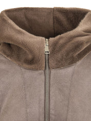 Giubbotto reversibile Cape Poly Mink LOU ANDREA Donna - Marrone