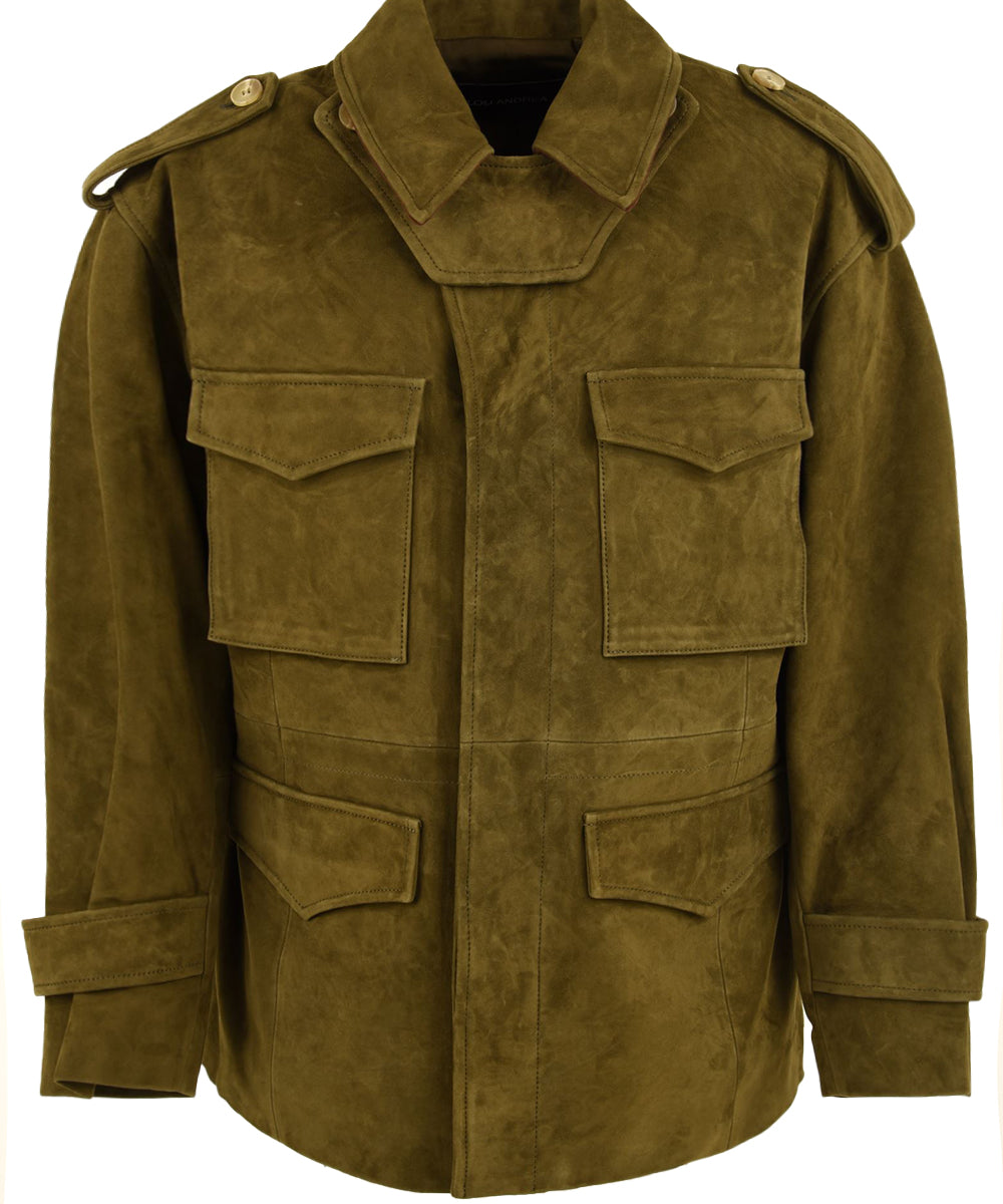 Giubbotto Sheep Suede LOU ANDREA Donna - Verde