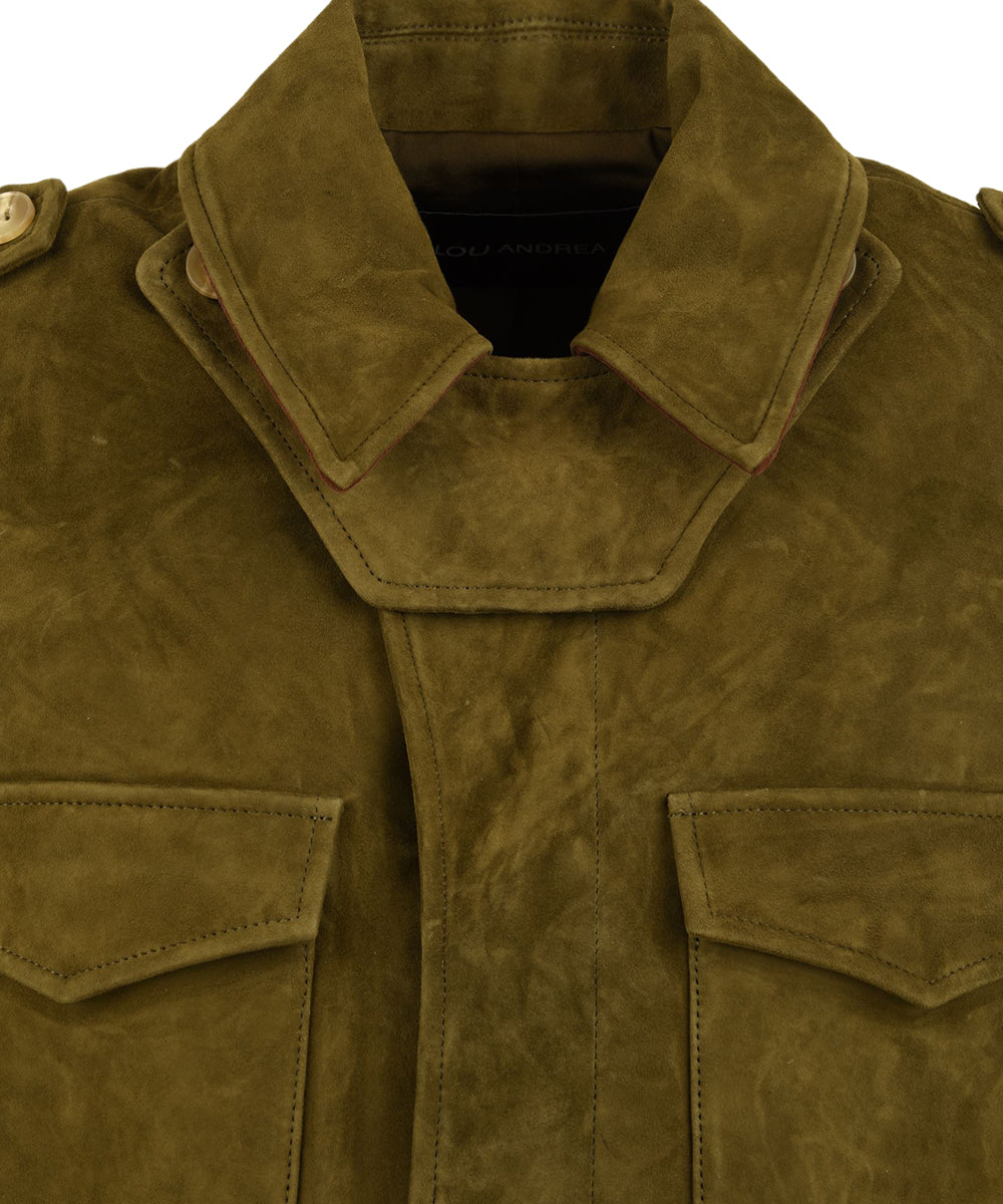 Giubbotto Sheep Suede LOU ANDREA Donna - Verde