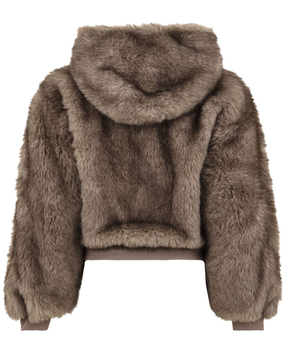 Pelliccia ecologica LOU ANDREA Donna - Grigio