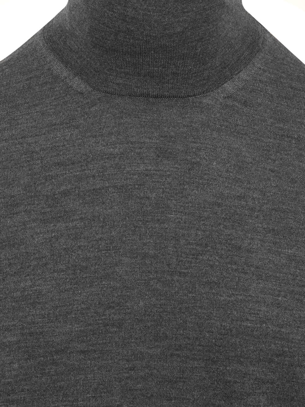 Maglione collo alto in lana vergine MALO Uomo - Grigio