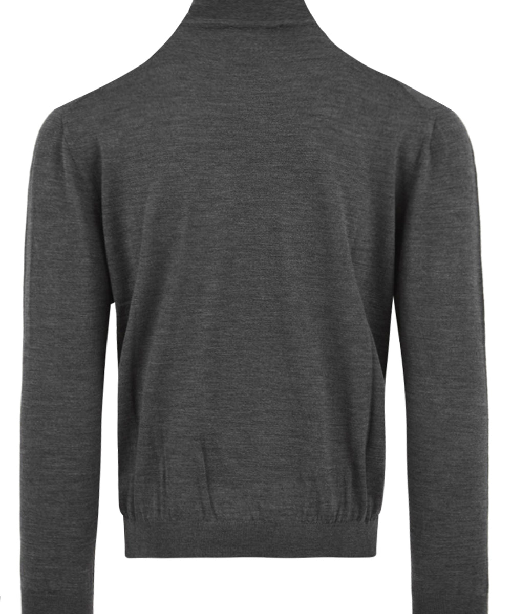 Maglione collo alto in lana vergine MALO Uomo - Grigio