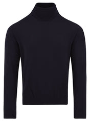 Maglione collo alto in lana vergine MALO Uomo - Blue