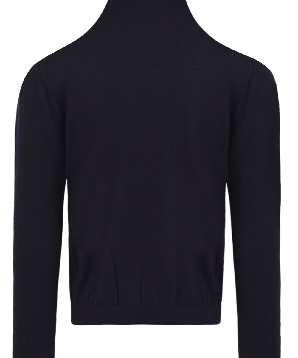 Maglione collo alto in lana vergine MALO Uomo - Blue