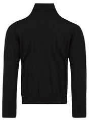 Maglione collo alto in lana vergine MALO Uomo - Nero