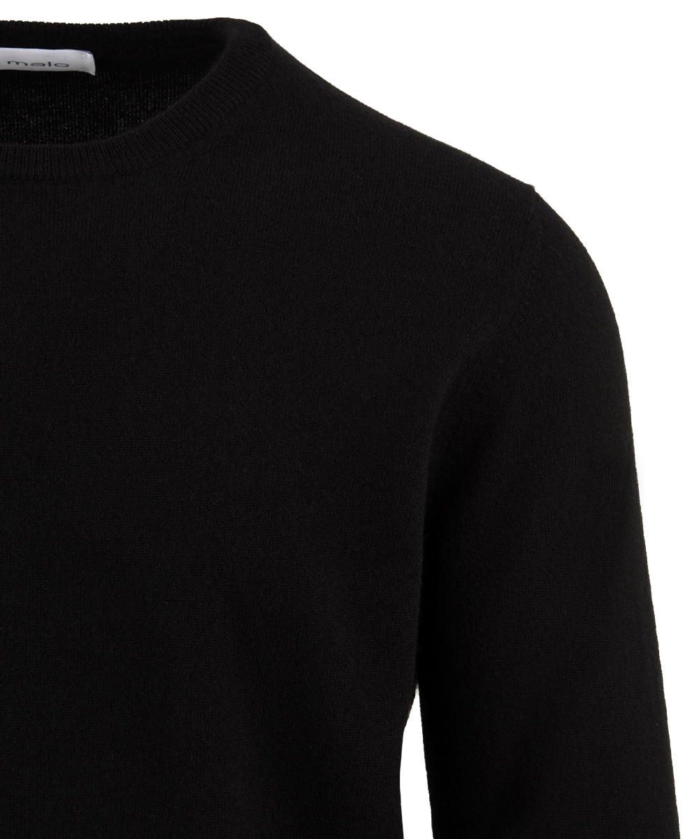 Maglione girocollo in cashmere MALO Uomo - Nero