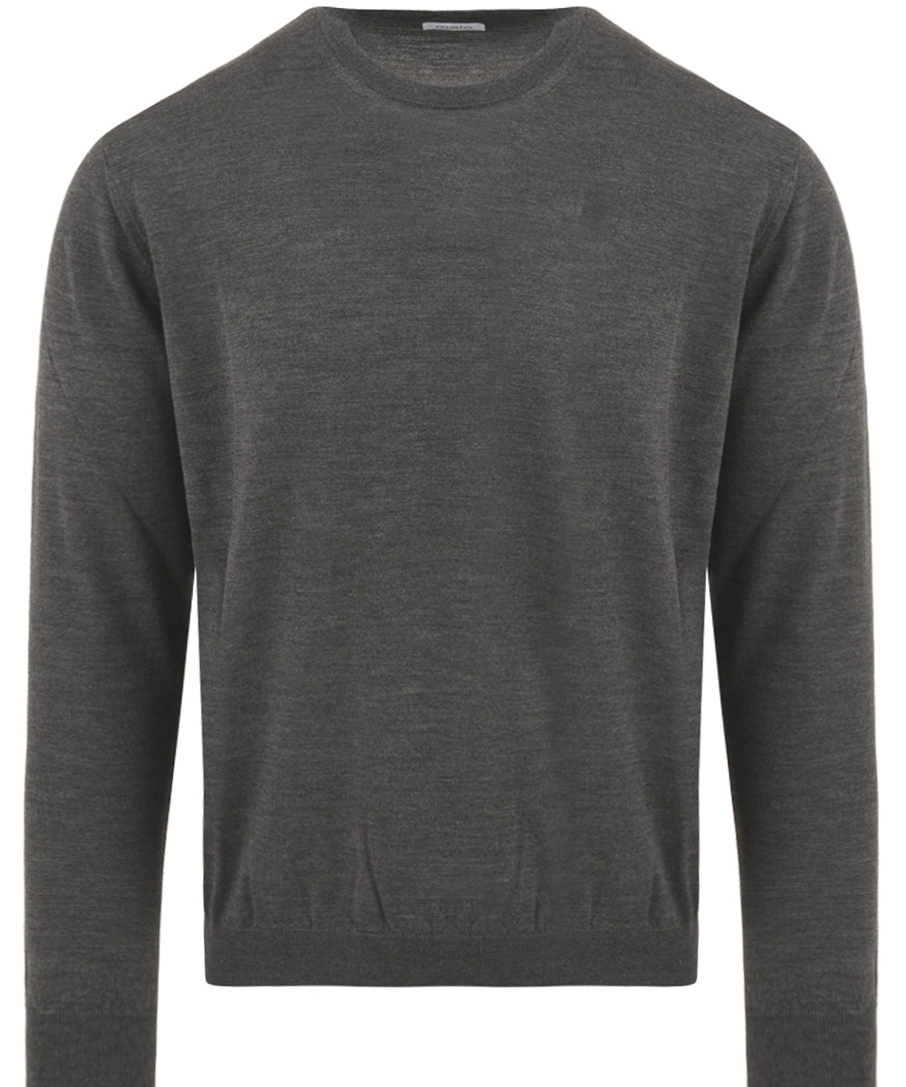 Maglione girocollo in lana vergine MALO Uomo - Grigio
