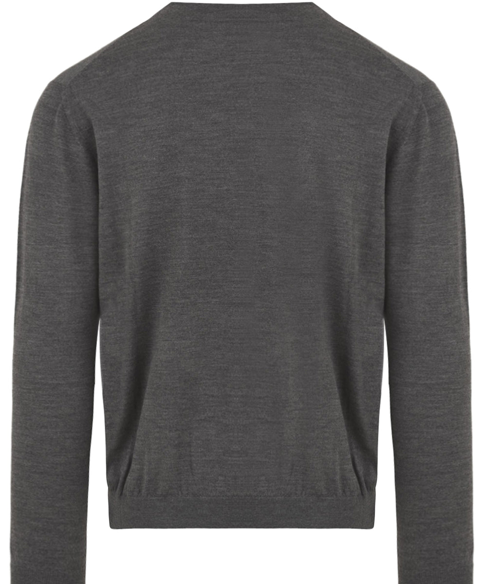 Maglione girocollo in lana vergine MALO Uomo - Grigio