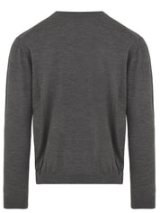 Maglione girocollo in lana vergine MALO Uomo - Grigio