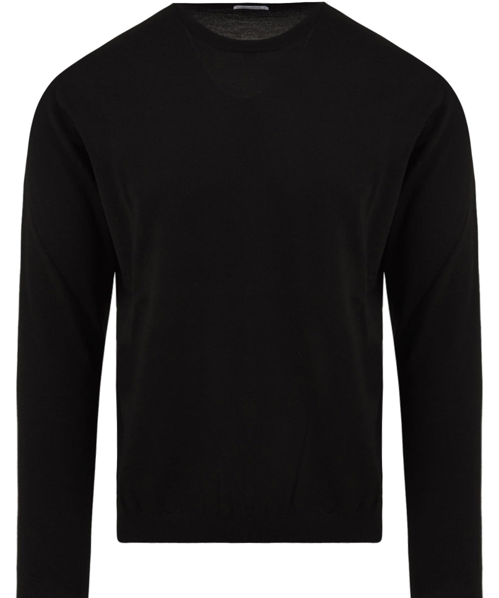 Maglione girocollo in lana vergine MALO Uomo - Nero