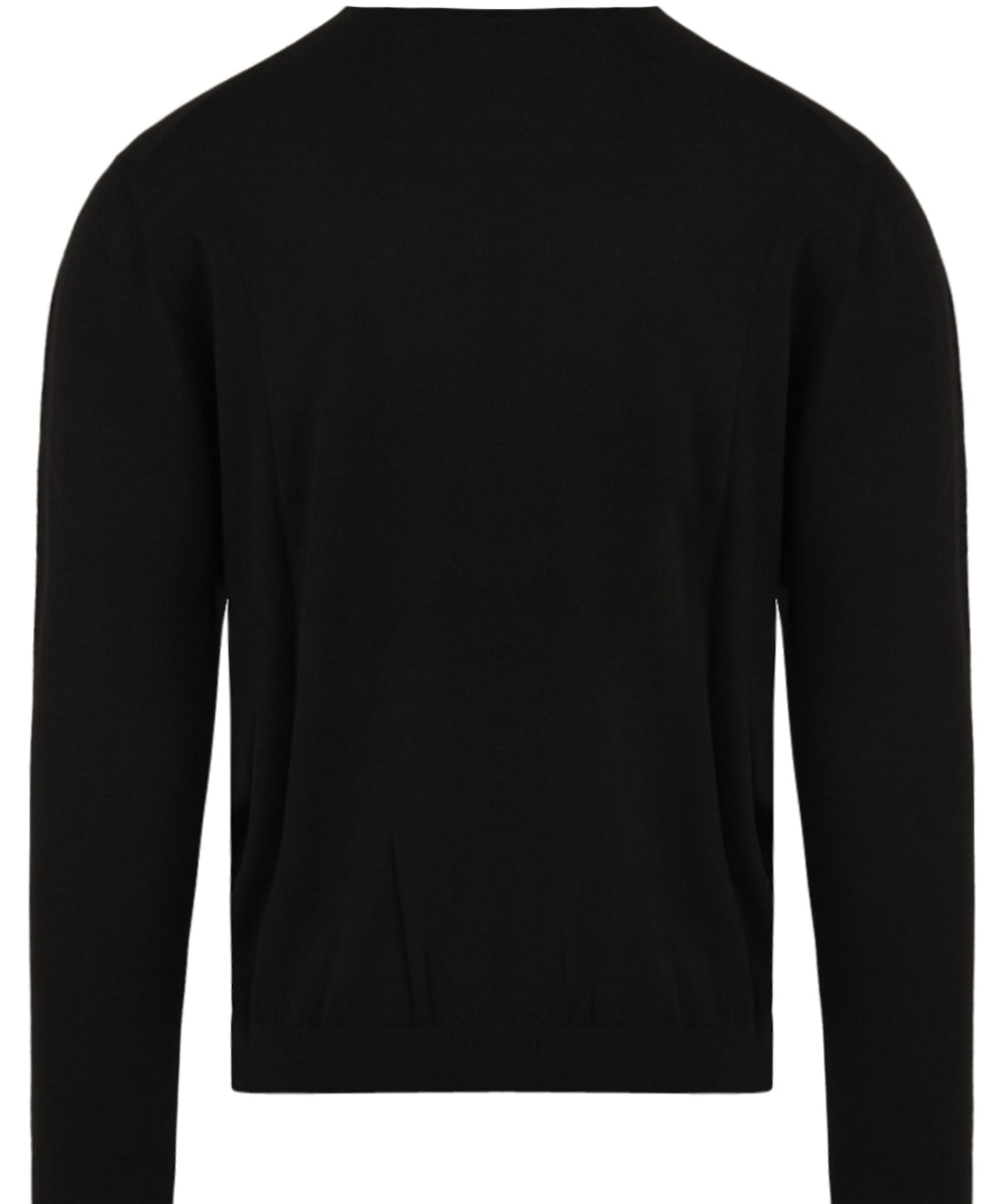 Maglione girocollo in lana vergine MALO Uomo - Nero
