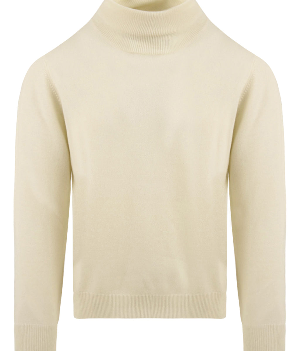 Maglione collo alto in cashmere MALO Uomo - Bianco