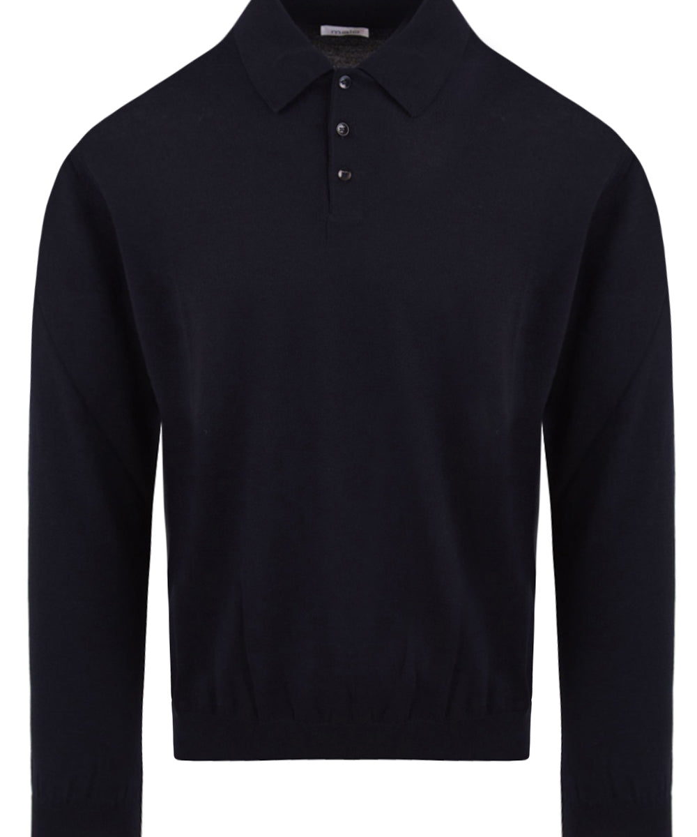 Polo in lana vergine MALO Uomo - Blue