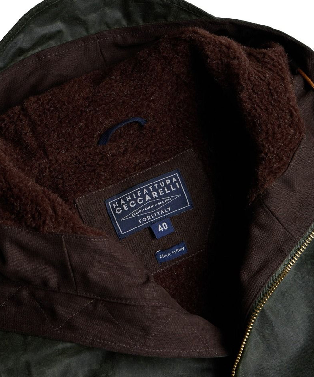 Bomber con cappuccio MANIFATTURA CECCARELLI Uomo - Dark Green