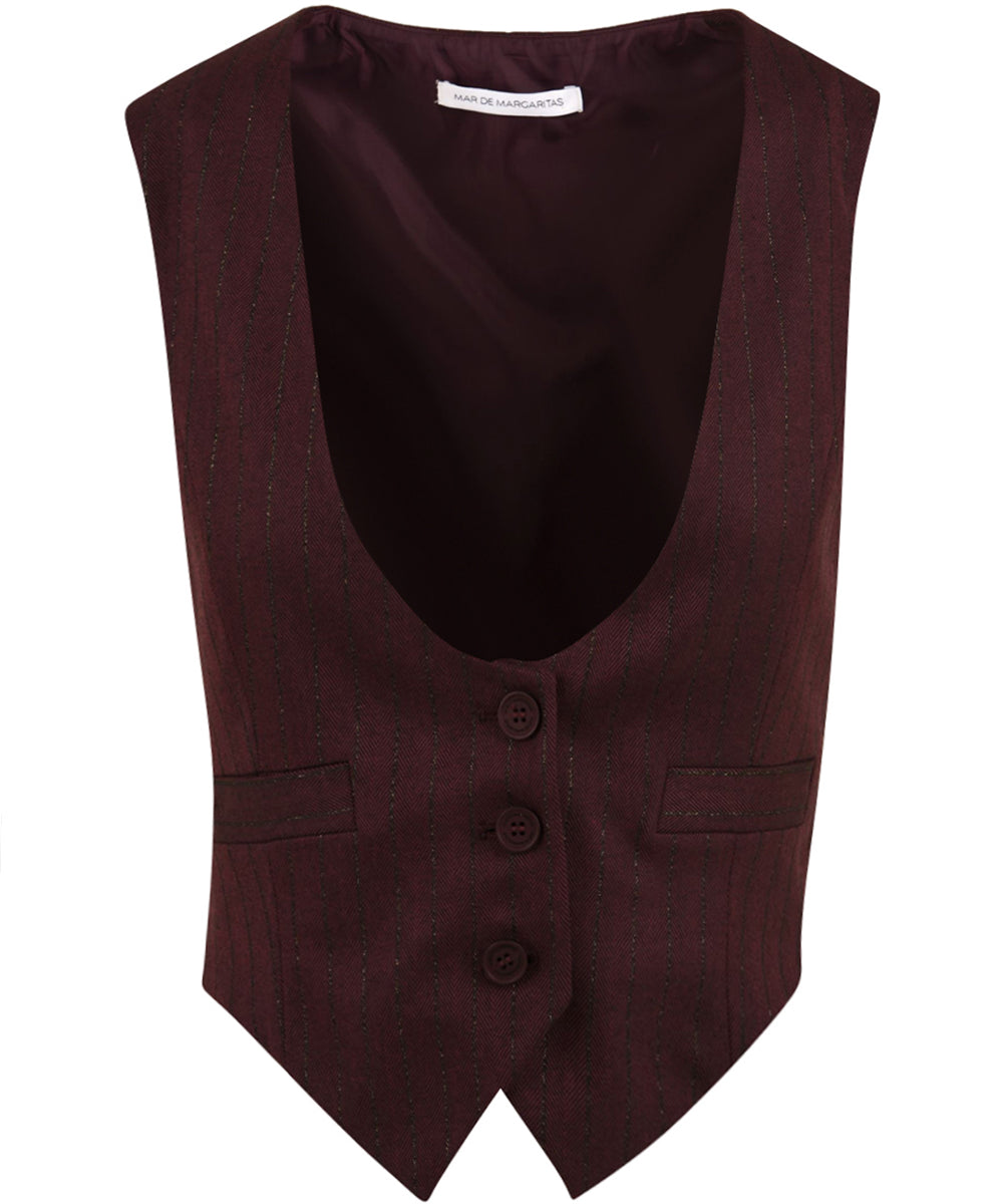 Gilet Agata MAR DE MARGARITAS Donna - Rosso